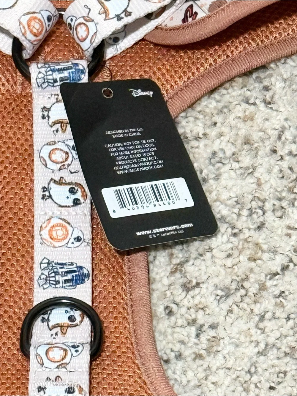 Star Wars™ The Rebel Alliance adjustable dog harness from Sassy Woof XXL